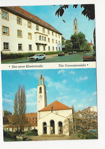 AK Graz. Fatima Kirche. Der neue Klostertrakt. Die Gesamtansicht.