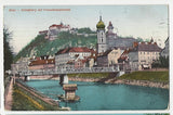 AK Graz - Schloßberg mit Franziskanerkirche.