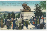 AK Major Hackher-Denkmal auf dem Schlossberg in Graz. (1913/14)
