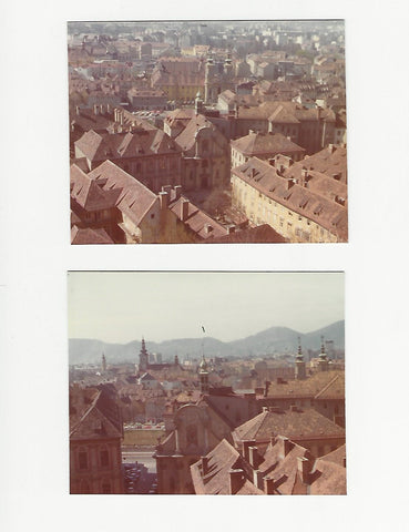 2 Fotos Blick vom Schloßberg