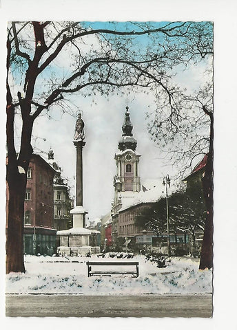AK Graz im Winter. Am Eisernen Tor. (1963)