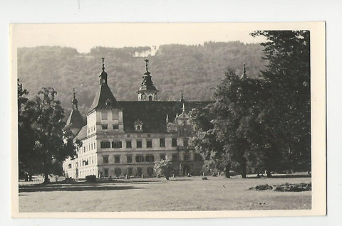 AK Graz. Schloß Eggenberg. 25. Steir. Jagdausstellung Graz-Eggenberg vom August - Oktober 1949.