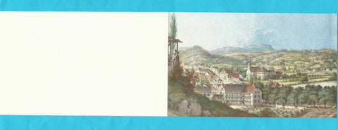 Billett Graz Konrad Kreuzer, 1810-1861, Grabenviertel in Graz, um 1841, Tempera auf Papier (Original im Stadtmuseum Graz)