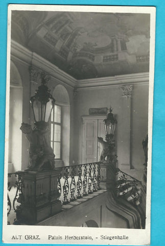 AK Alt Graz. Palais Herberstein - Stiegenhalle. (1926)