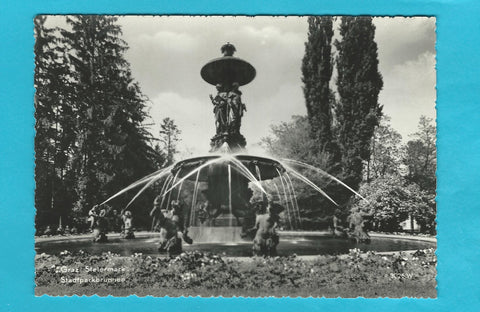 Muster-AK Graz. Stadtparkbrunnen. (Kellner-Verlag: 3026 W)