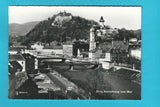 AK Graz, Schloßberg und Mur.