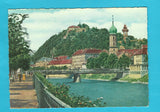 AK Graz, Mur und Schlossberg. (1960)