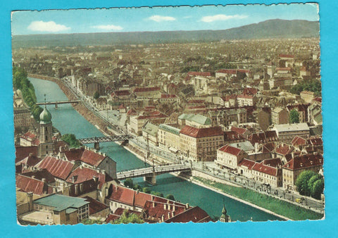 AK Graz. Mit den drei Brücken.