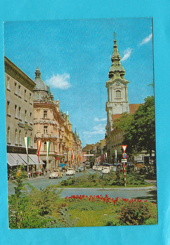 AK Graz - Blick vom Eisernen Tor zur Stadtpfarrkirche.