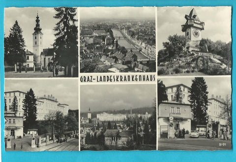 Muster-AK Graz - Landeskrankenhaus. (Kellner-Verlag: 3191)