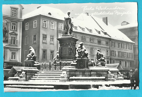 AK Graz. Hauptplatz. Frohe Weihnachten...