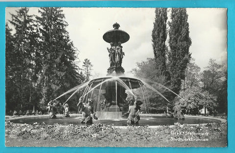 AK Graz. Stadtparkbrunnen.