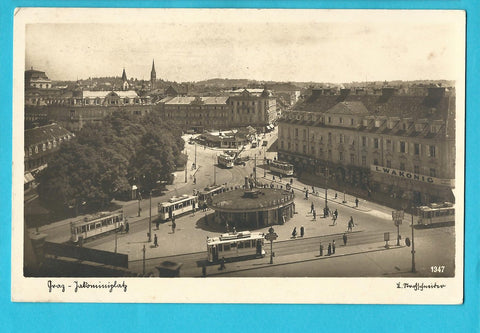 AK Graz. Jakominiplatz. (1942)
