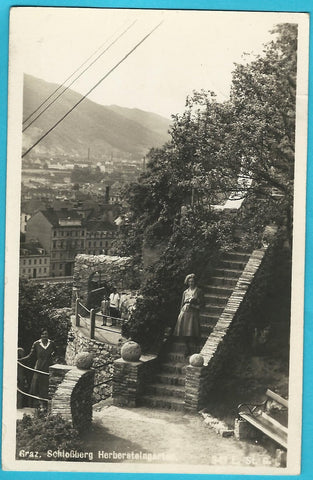 AK Graz. Schloßberg Herbersteingarten.