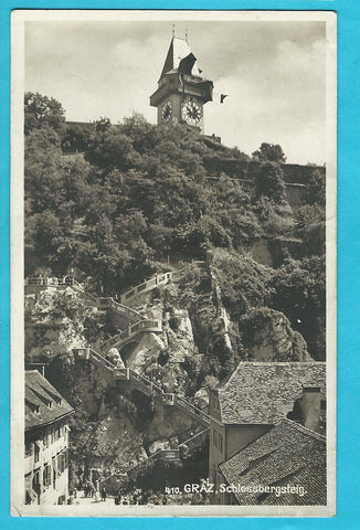 AK Graz, Schlossbergsteig. (1929)