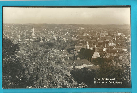 Muster-AK Graz. Blick vom Schloßberg. (Kellner-Verlag: 3091)