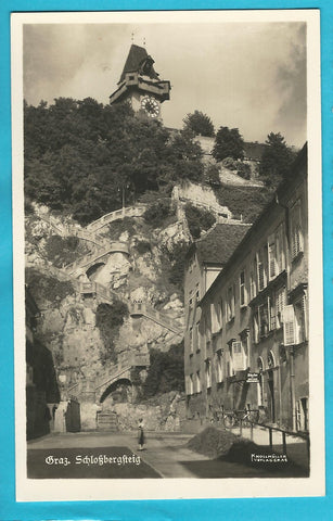 AK Graz. Schloßbergsteig. (1941)