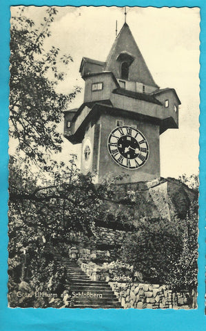 AK Graz. Uhrturm am Schloßberg. (1963)