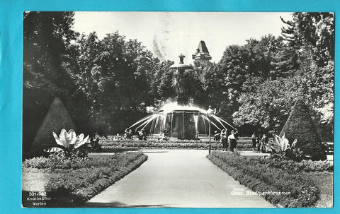 AK Graz. Stadtparkbrunnen.