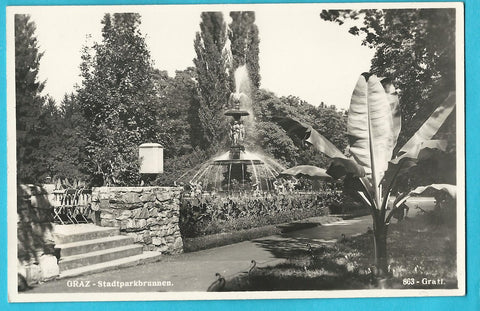 AK Graz - Stadtparkbrunnen.