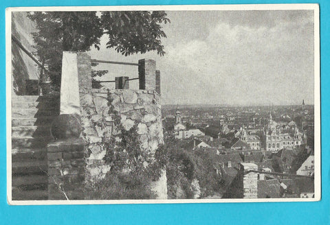 AK Graz, Schloßbergmotiv mit Stadtblick. (1948-49)