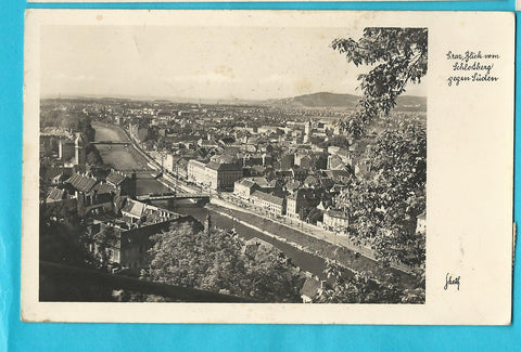 AK Graz. Blick vom Schloßberg gegen Süden.