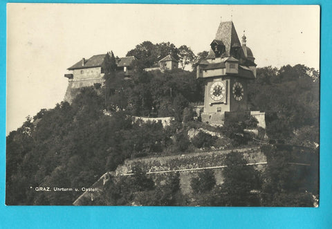 AK Graz, Uhrturm u. Castell. (1925-26)