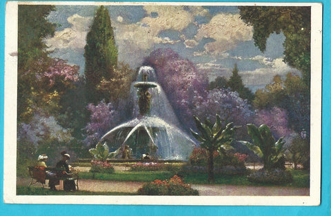 AK Graz. Springbrunnen im Stadtpark.