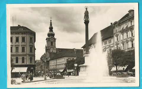 AK Graz. Bismarckplatz m. Stadtpfarrkirche. (1941-42)