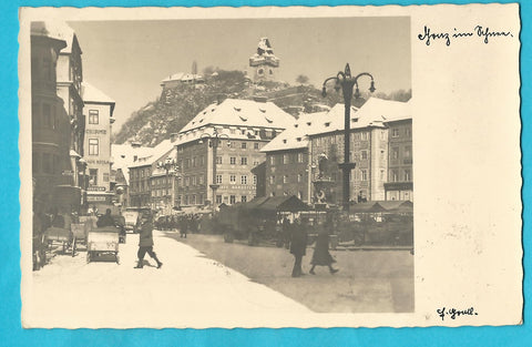 AK Graz im Schnee.
