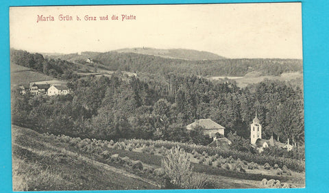 AK Maria Grün bei Graz und die Platte. (1907)
