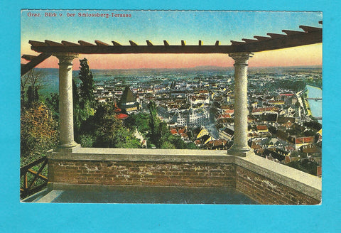 AK Graz. Blick v. der Schlossberg-Terrasse (Reprint) die steiermärkische.