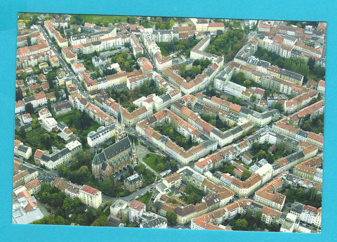 AK Graz Herz-Jesu-Kirche. Luftbild.