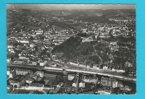 AK Graz mit Schloßberg. (1957)