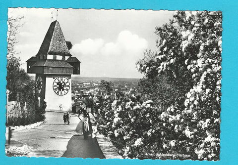 AK Graz. Schlossberg Uhrturm.