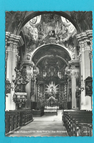 AK Graz. Inneres der Wallfahrtskirche Maria Trost.