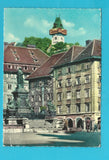 AK Graz. Erzherzog Johann Denkmal am Hauptplatz. (1963)