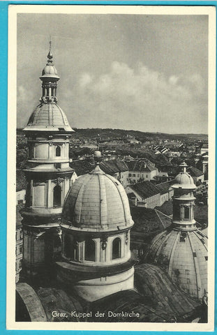AK Graz, Kuppel der Domkirche. (1951)