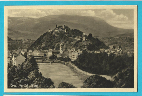AK Graz, Mur-Schloßberg. (1949)