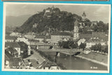 AK Graz. Mur und Schlossberg.