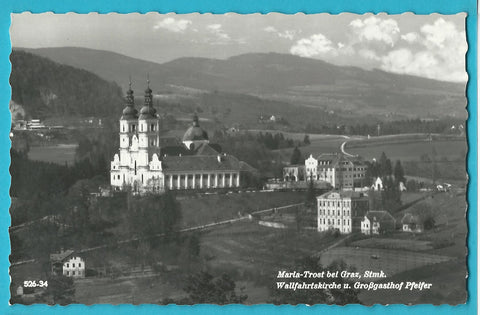 AK Maria Trost bei Graz. Wallfahrtskirche u. Großgasthof Pfeifer.