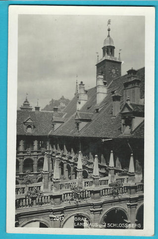 AK Graz. Landhaus und Schlossberg. (1931)