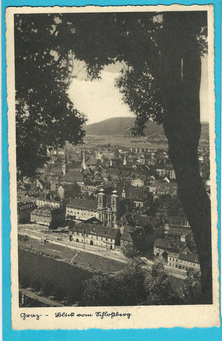AK Graz - Blick vom Schloßberg. (1935)