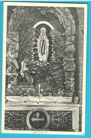 AK Maria Trost bei Graz Lourdesgrotte.