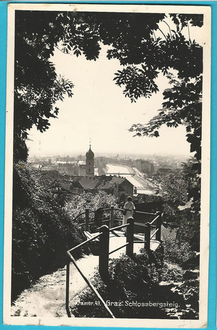 AK Graz. Schlossbergsteig.