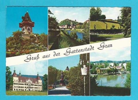 AK Gruß aus der Gartenstadt Graz.