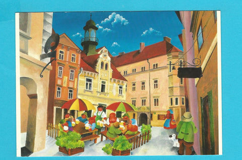 AK Graz - Glockenspielplatz. Helmut Kramer. Mitglied d. Stmk. Kunstgewerbevereines Graz.