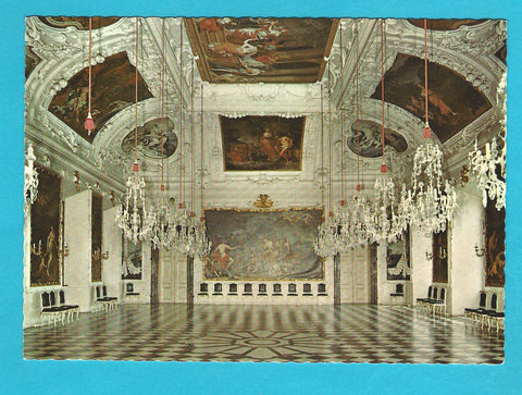 AK Graz. Einer der Prunksäle im Schloß Eggenberg.