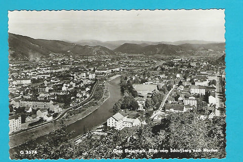 AK Graz. Blick vom Schloßberg nach Norden.