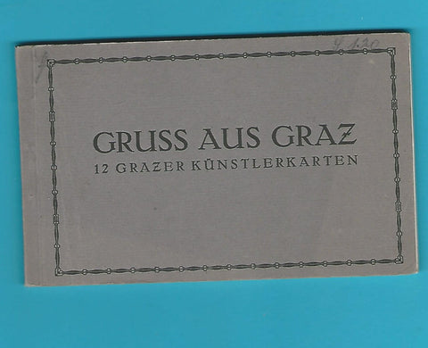 Gruss aus Graz 12 Grazer Künstlerkarten.